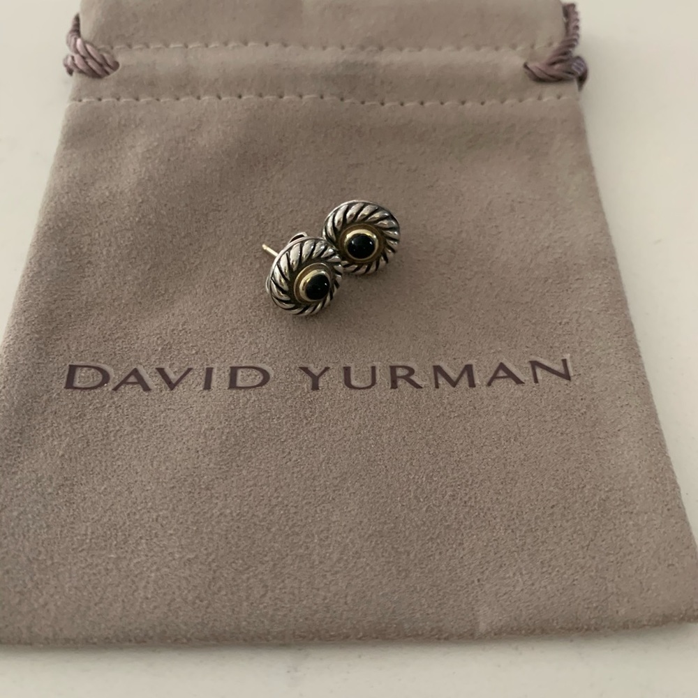 Authentic David Yurman sterling with black onyx